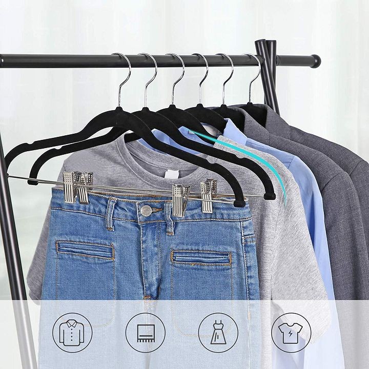 black velvet skirt hangers black velvet shirt hangers(001)