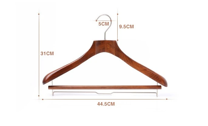wooden suit hangers with locking bar hanger manufacturer china